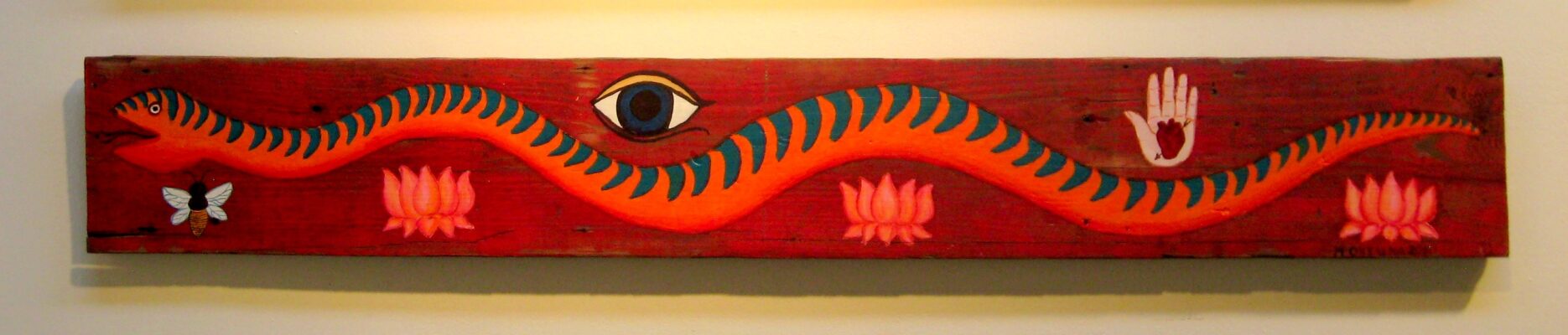 Big Orange Snake Heart in Hand 2011